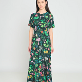 Twenty Seven Names Madeleine Dress - Deep Green Floral
