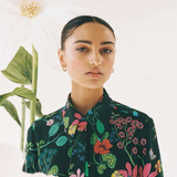 Twenty Seven Names Marigold Shirt - Deep Green Floral