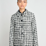 Twenty Seven Names Maya Jacket - Black & Cream Check
