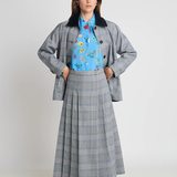 Twenty Seven Names Nessie Kilt - Blue Houndstooth