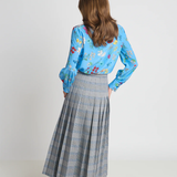Twenty Seven Names Nessie Kilt - Blue Houndstooth