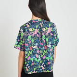 Twenty Seven Names Onward Tee - Navy Floral