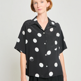 Twenty Seven Names Perfect Circle Shirt - Black Polka Dot