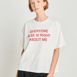 Twenty Seven Names Platitudes R Us Tee - Cream