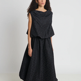 Twenty Seven Names Prince of Cats Skirt - Black Spot Jacquard