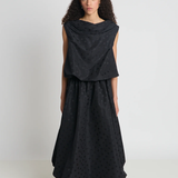 Twenty Seven Names Prince of Cats Skirt - Black Spot Jacquard