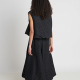 Twenty Seven Names Prince of Cats Skirt - Black Spot Jacquard