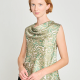 Twenty Seven Names Sage Advice Top - Green Swirl