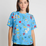 Twenty Seven Names Say it with Flowers Tee - Blue Floral