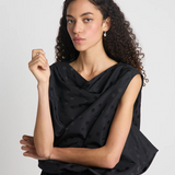 Twenty Seven Names Self Portrait Top - Black Spot Jacquard