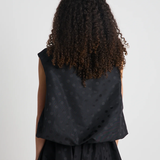 Twenty Seven Names Self Portrait Top - Black Spot Jacquard
