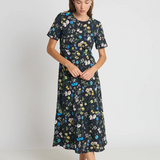 Twenty Seven Names Twelve Dress - Black Floral