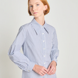 Twenty Seven Names Wish Fulfilment Dress - White & Navy Stripe