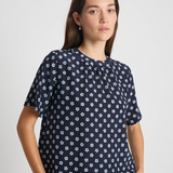 Twenty Seven Names You And Me Tee - Navy Daisy Silk