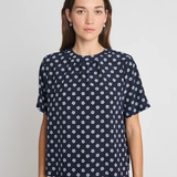 Twenty Seven Names You And Me Tee - Navy Daisy Silk