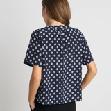 Twenty Seven Names You And Me Tee - Navy Daisy Silk