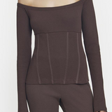 Viktoria & Woods Cisco Top - Coffee Marle