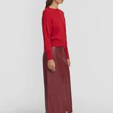 Viktoria & Woods Hart Merino Cardigan - Fire Red