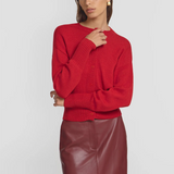 Viktoria & Woods Hart Merino Cardigan - Fire Red