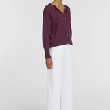 Viktoria & Woods Hart Merino Cardigan - Garnet