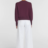 Viktoria & Woods Hart Merino Cardigan - Garnet