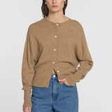 Viktoria & Woods Hart Merino Cardigan - Wicker Marl
