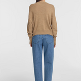 Viktoria & Woods Hart Merino Cardigan - Wicker Marl