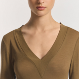 Viktoria & Woods Lotus Merino Top - Khaki
