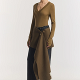 Viktoria & Woods Lotus Merino Top - Khaki