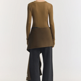 Viktoria & Woods Lotus Merino Top - Khaki
