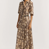 Viktoria & Woods Scorplus Silk Dress - Python Print
