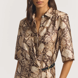 Viktoria & Woods Scorplus Silk Dress - Python Print