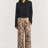 Viktoria & Woods Skylark Silk Pant - Python Print