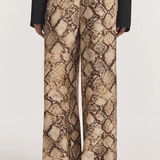 Viktoria & Woods Skylark Silk Pant - Python Print