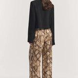 Viktoria & Woods Skylark Silk Pant - Python Print