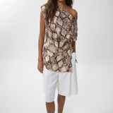 Viktoria & Woods Torrance Silk Top - Python Print