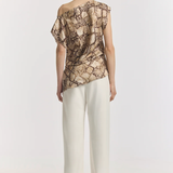 Viktoria & Woods Torrance Silk Top - Python Print