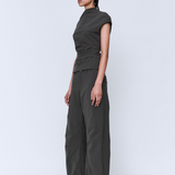 Wynn Hamlyn  Rita Top - Charcoal