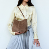 Yu Mei Joan Bag - Sand Stone Suede