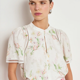 Zoe Kratzmann Charm Top - Paintery Bloom