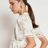 Zoe Kratzmann Charm Top - Paintery Bloom