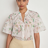 Zoe Kratzmann Pulse Top - Paintery Bloom