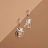 Zoe & Morgan Cordelia Earrings - 925 Sterling Silver with White Topaz
