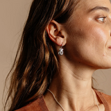 Zoe & Morgan Cordelia Earrings - 925 Sterling Silver with White Topaz