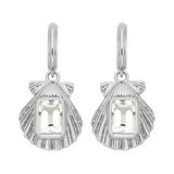 Zoe & Morgan Cordelia Earrings - 925 Sterling Silver with White Topaz