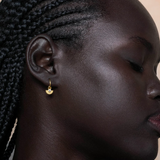 Zoe & Morgan Eos Earrings - 22k Gold Vermeil/White Zircon