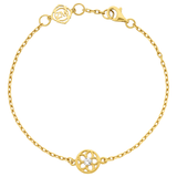 Zoe & Morgan Manuka Bracelet - 22k Gold Plate with White Zircon