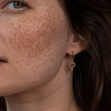 Zoe & Morgan Mini Gypsy Heart Earrings - 22k Gold Vermeil