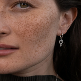 Zoe & Morgan Mini Gypsy Heart Earrings - 925 Sterling Silver