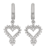 Zoe & Morgan Mini Gypsy Heart Earrings - 925 Sterling Silver
